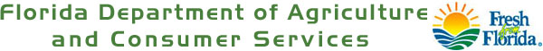 Back to Florida Department of Agriculture and Consumer Services Homepage